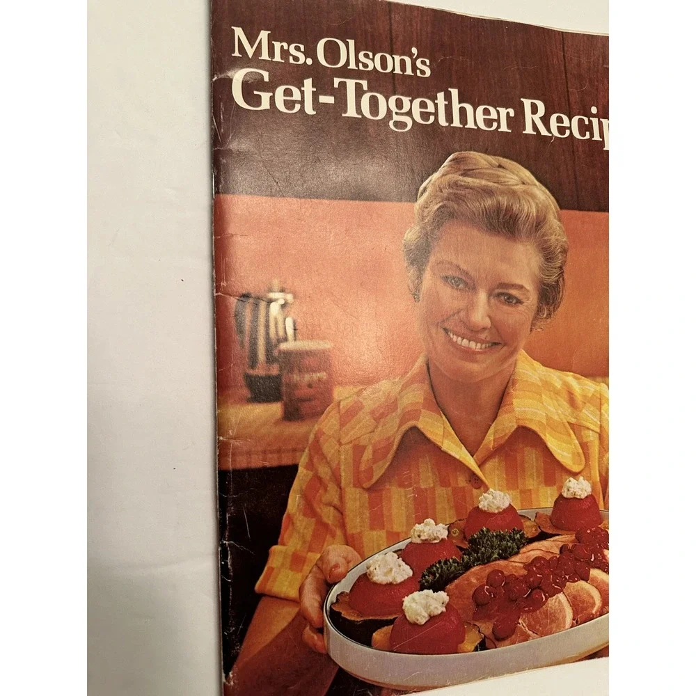 Folgers Coffee Mrs Olsons Get-Together Recipes Vintage 1973 Cookbook Pamphlet
